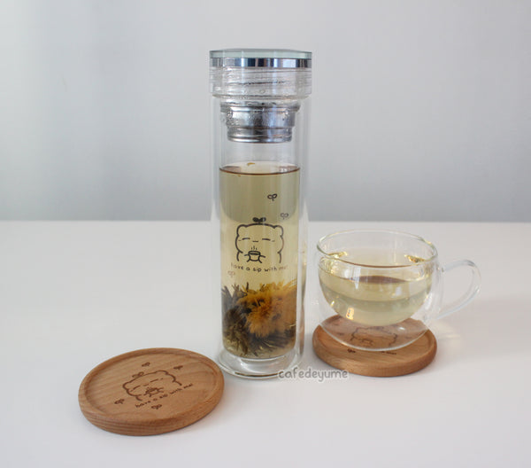 Double Wall Glass Tumbler with Infuser