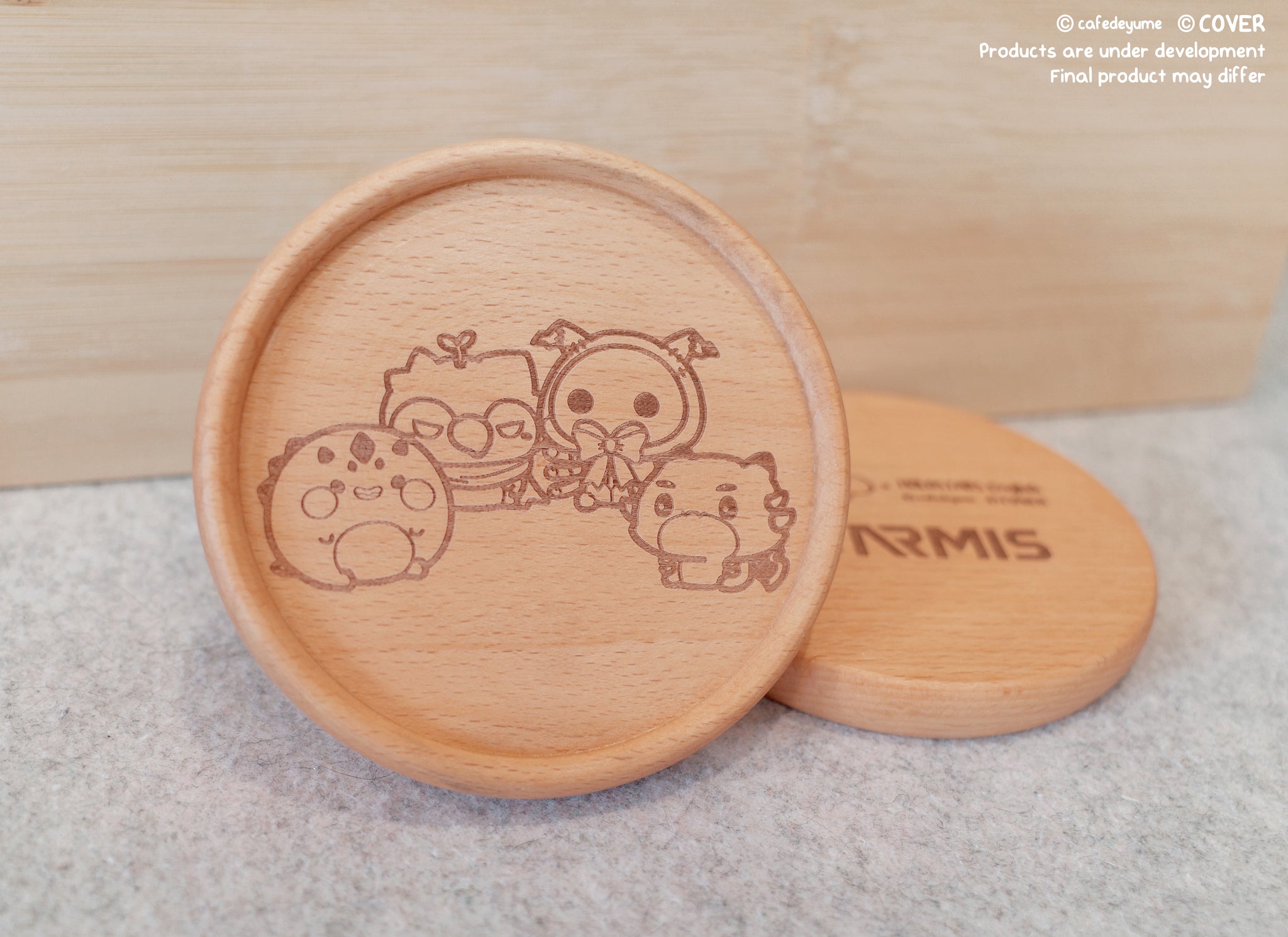 HOLOSTARS English -ARMIS- mascot wooden coaster