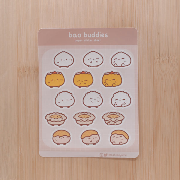 bao buddies sticker sheet