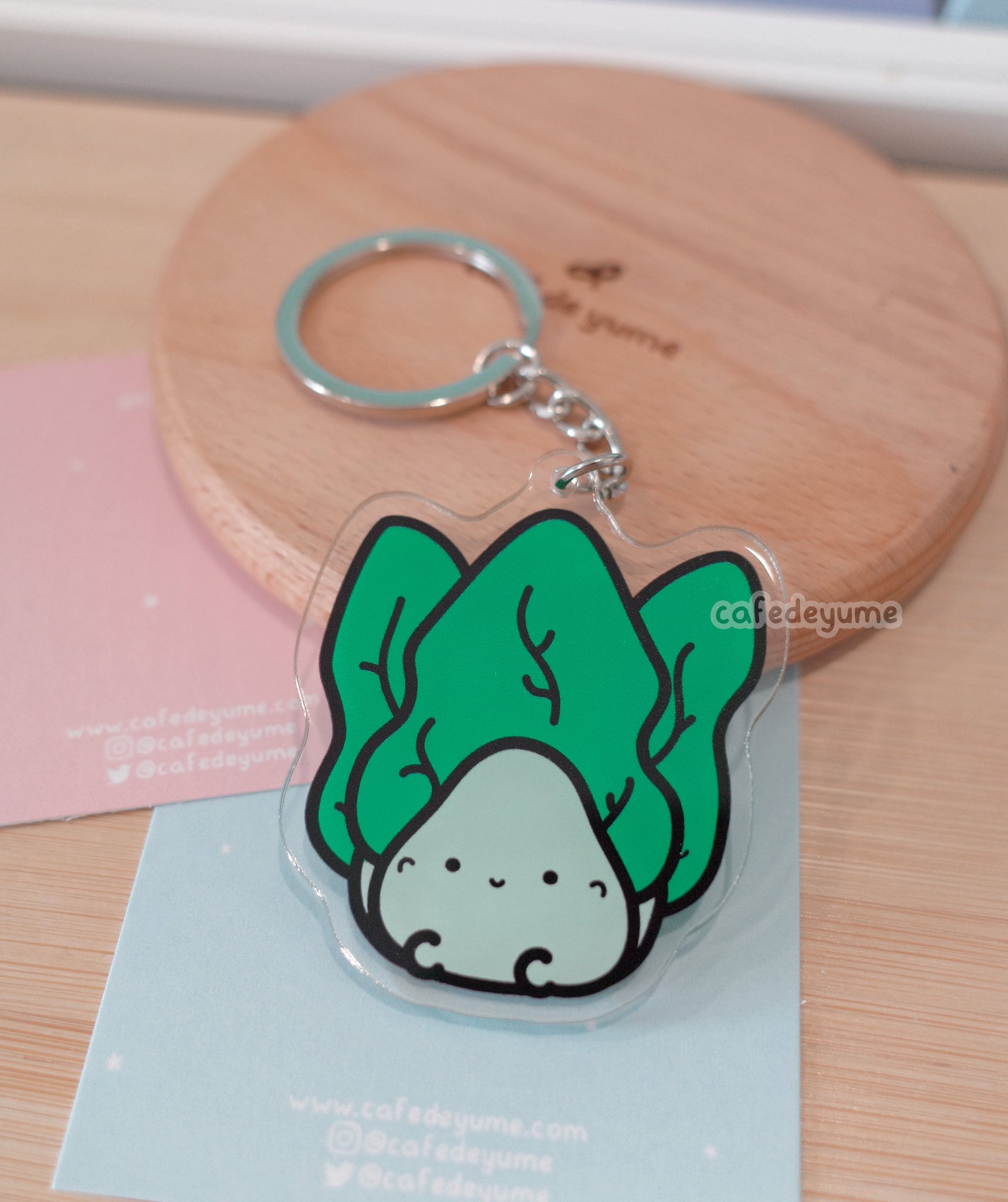 bak choy acrylic charm [pickup at AnimeNYC]