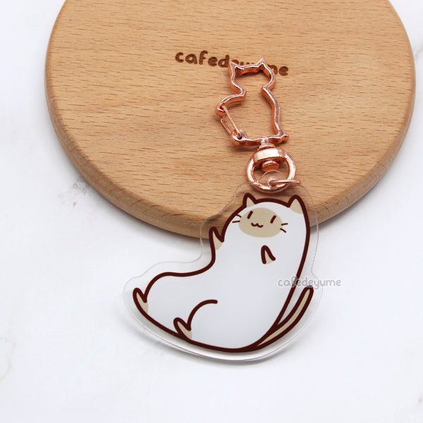 colour point yoga kitty acrylic charm
