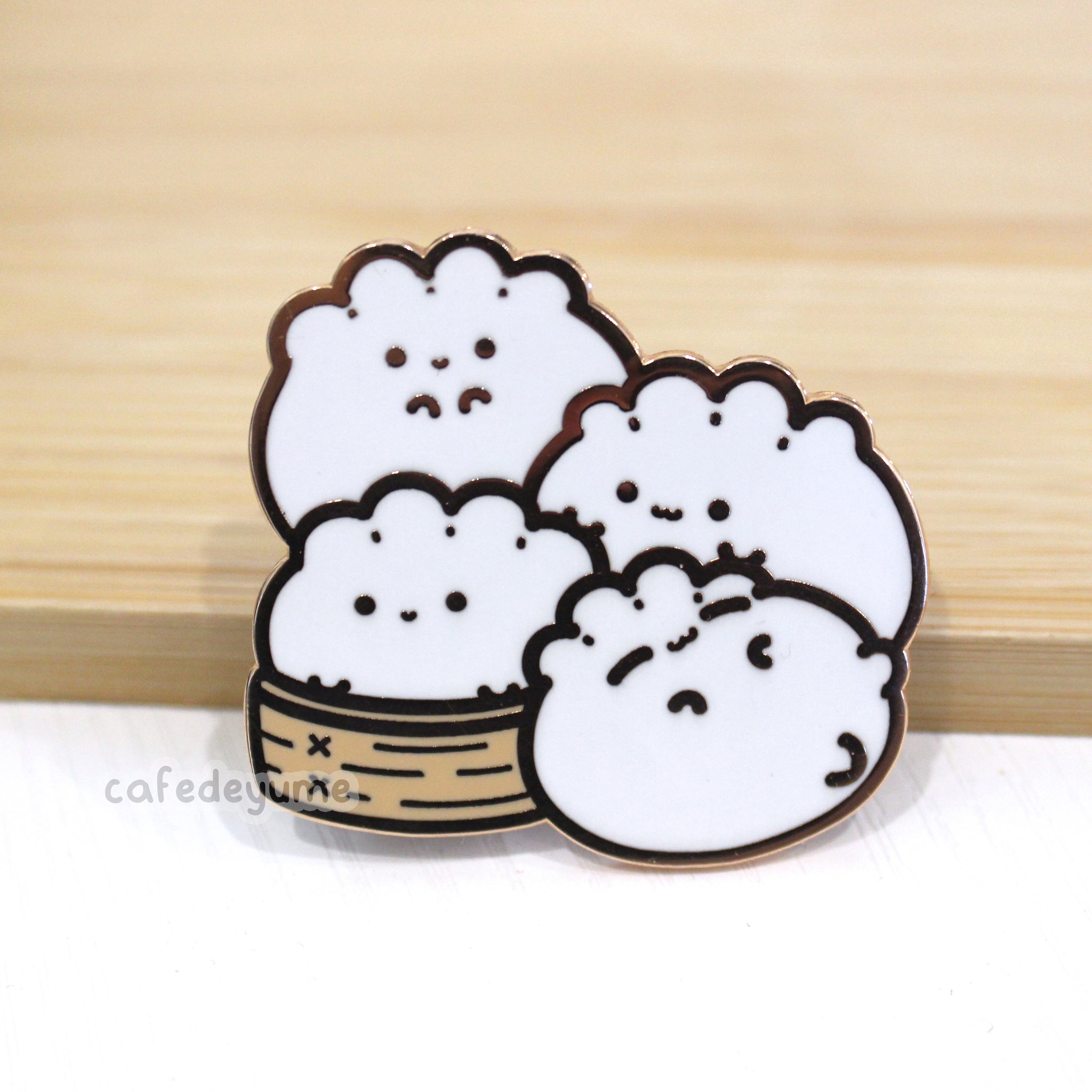 bundle of baos enamel pin