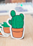 dark cactus vinyl sticker