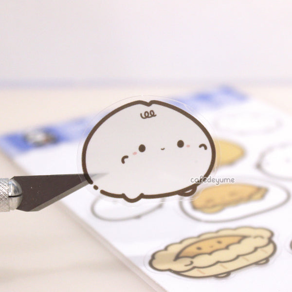 dim sum waterproof vinyl sticker sheet