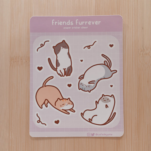 friends furrever sticker sheet