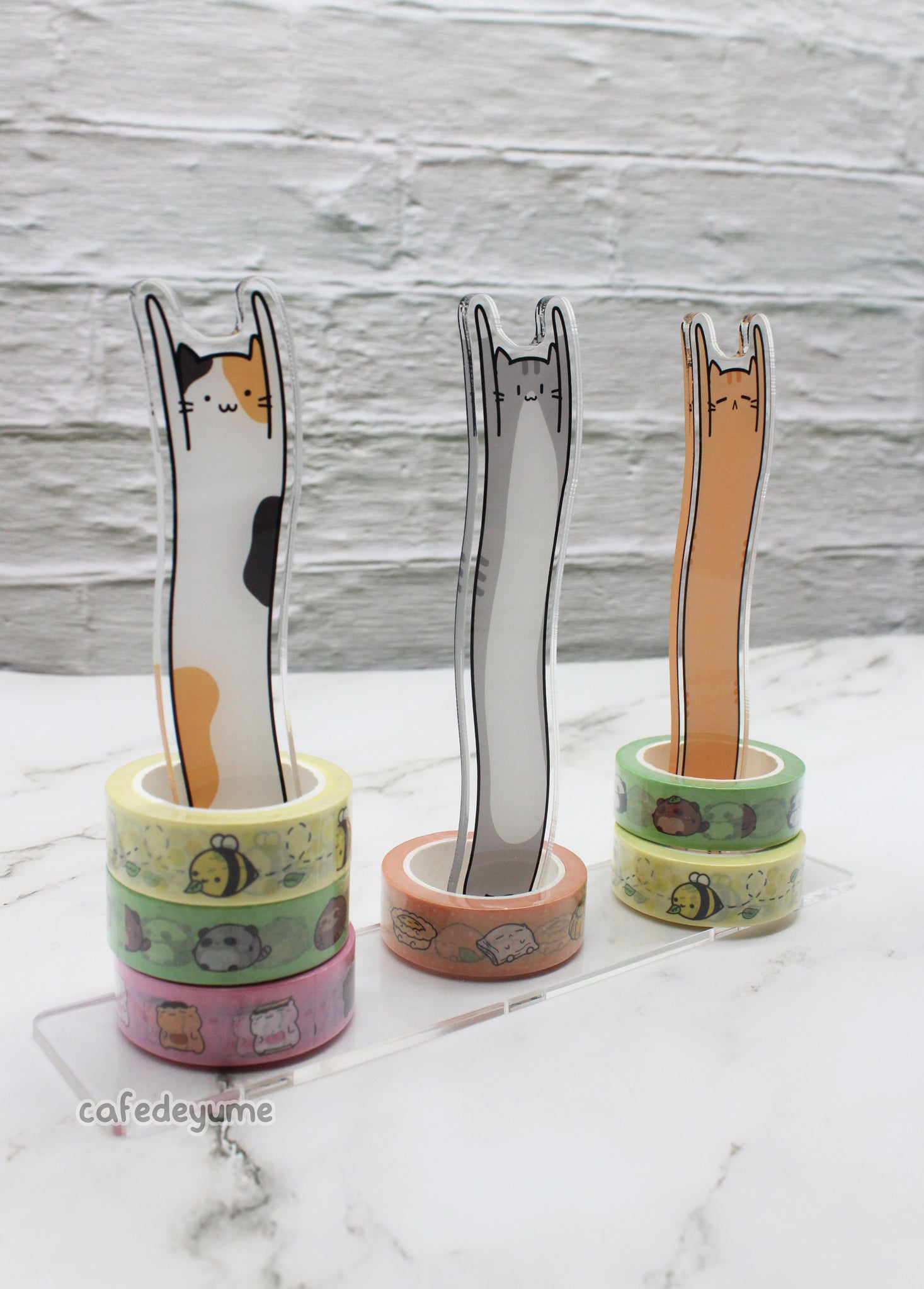loooong cat washi tape stand