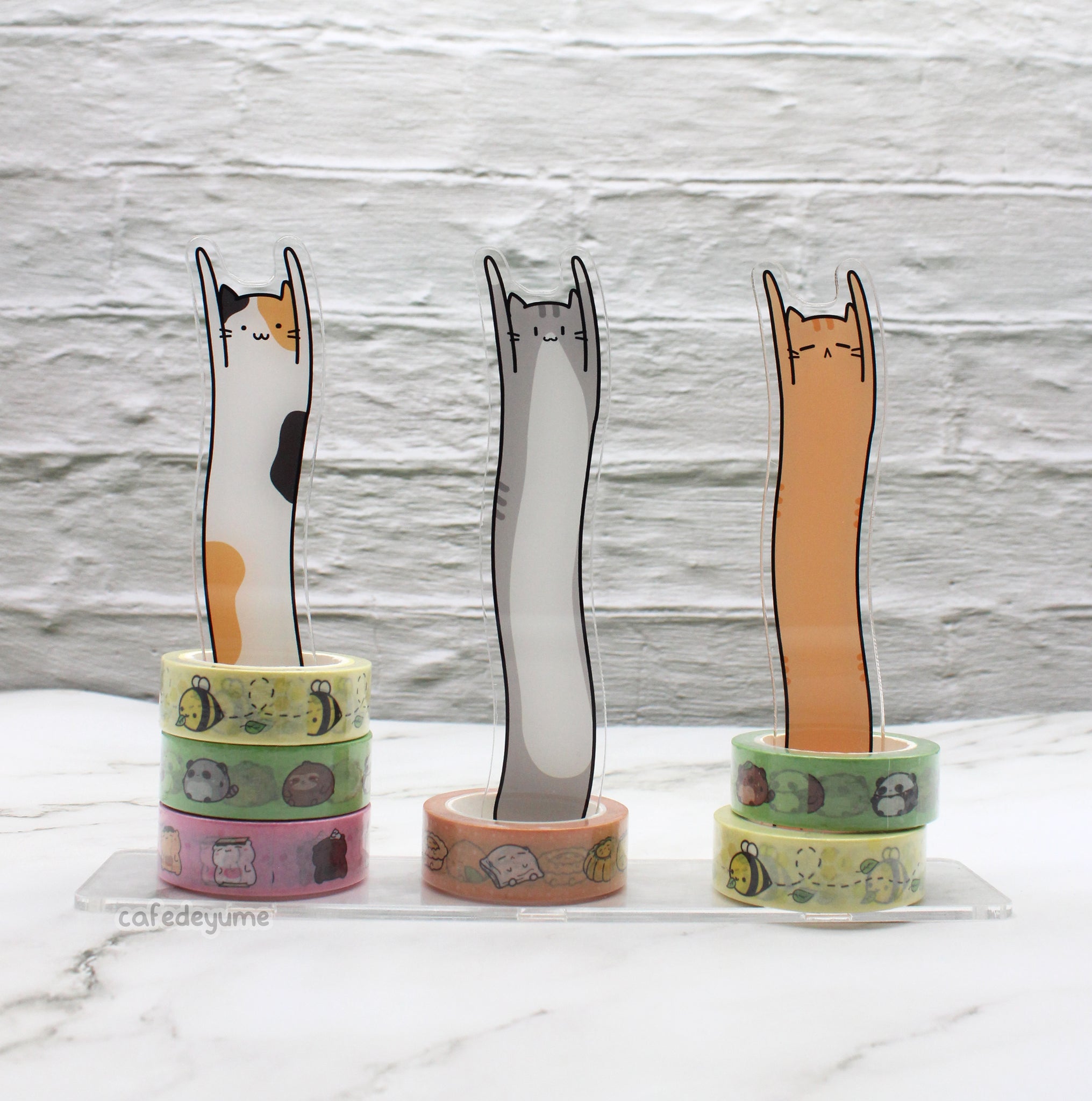 loooong cat washi tape stand