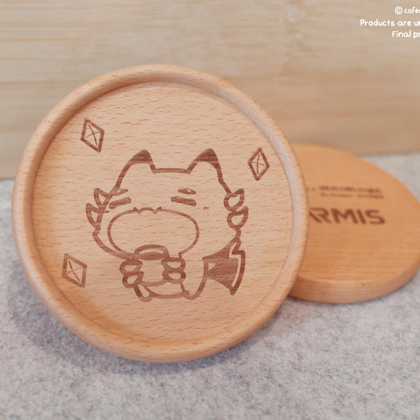 HOLOSTARS English -ARMIS- Ruzader wooden coaster