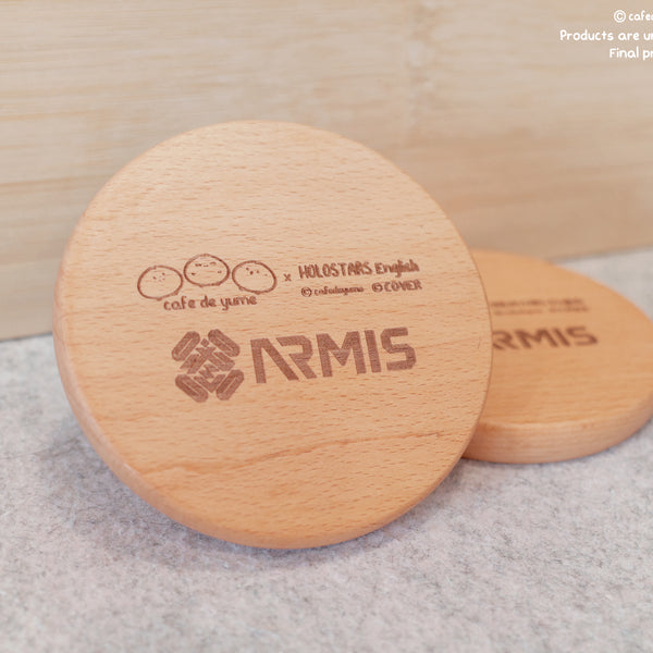 HOLOSTARS English -ARMIS- Bubby wooden coaster