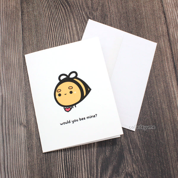 would you bee mine? greeting card