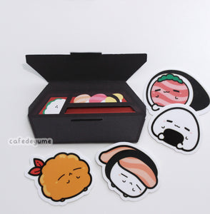 sushi buddies mini vinyl sticker bundle
