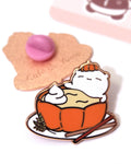 pumpkin spice b'latte enamel pin [pickup at Anime Expo]