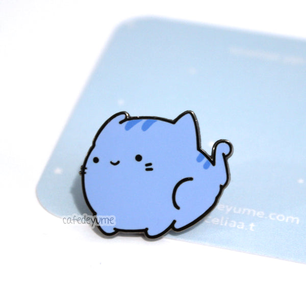 bloo cat enamel pin