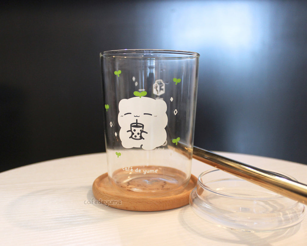 reusable glass boba cup w/ straw – Café de Yume