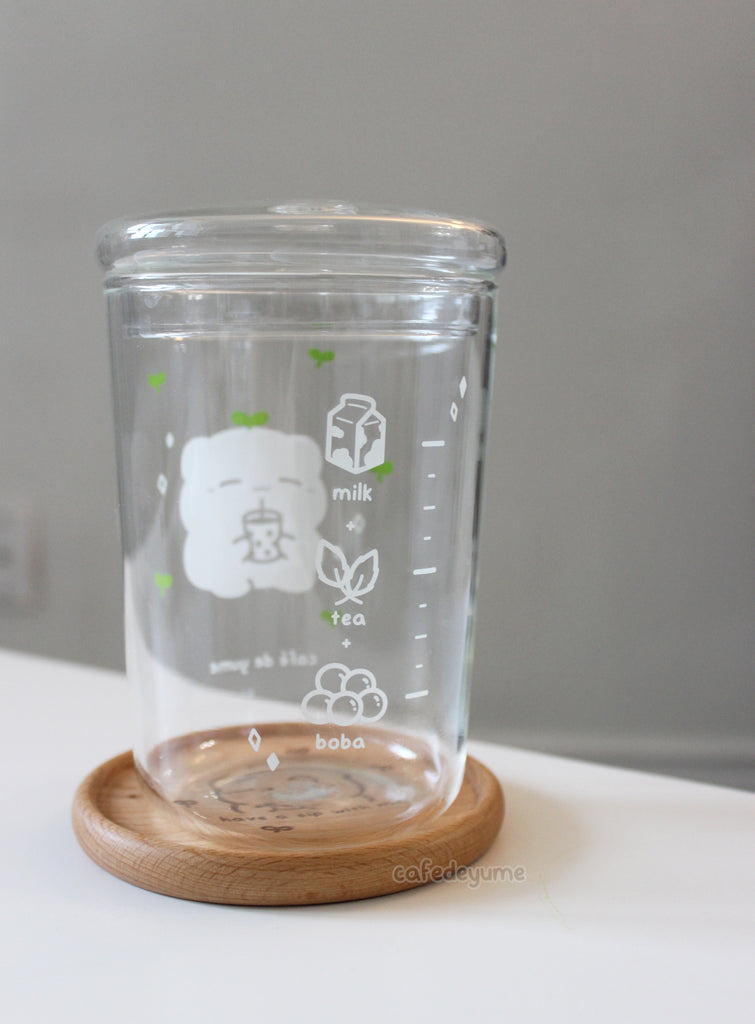 reusable glass boba cup w/ straw – Café de Yume