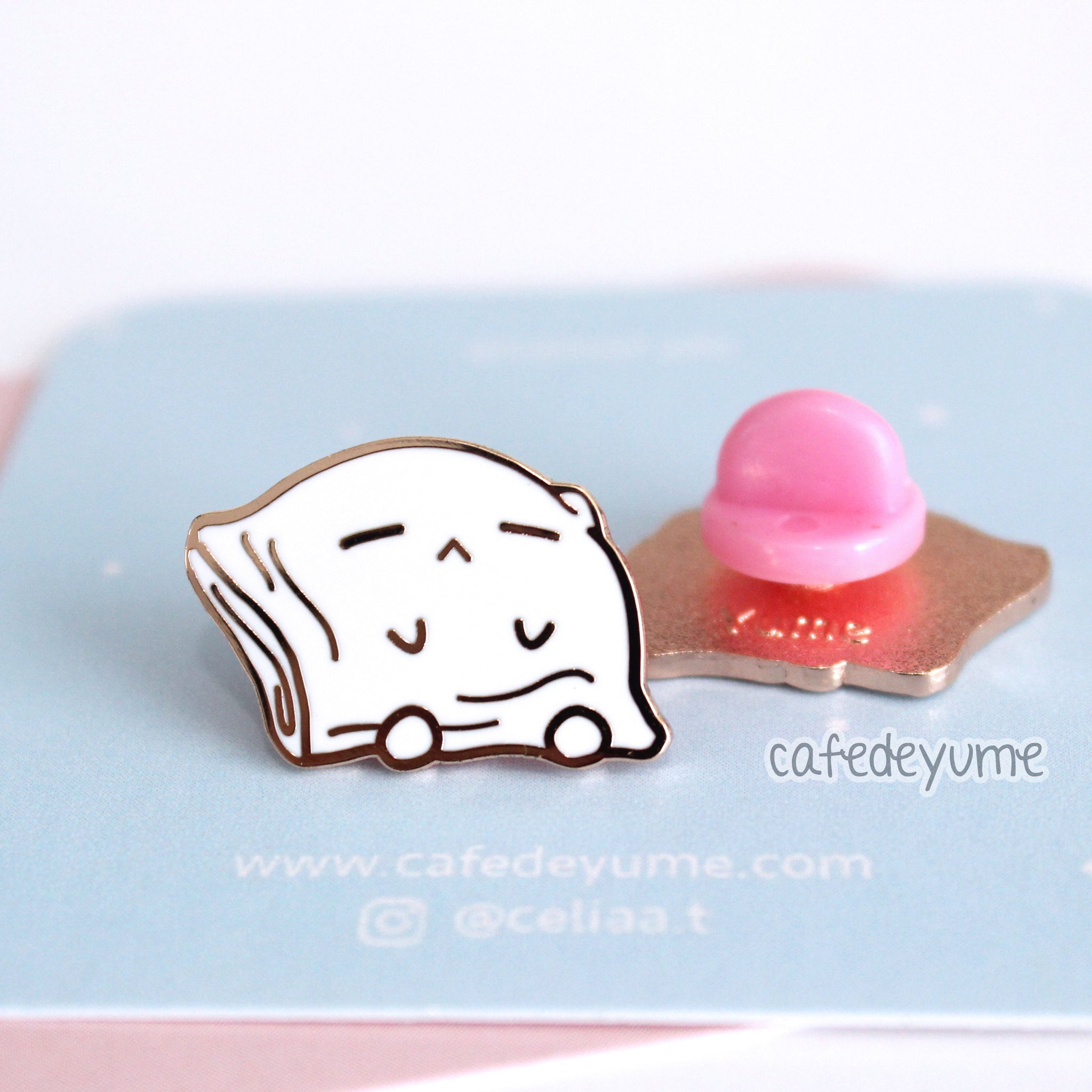 lazy cheung fun mini enamel pin