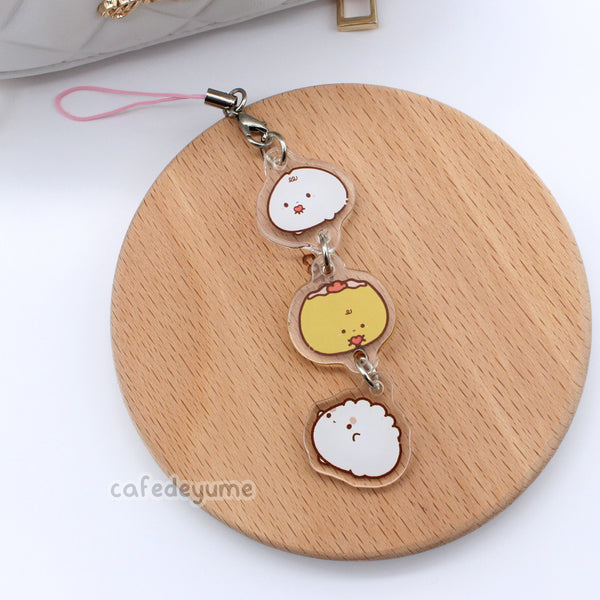 dim sum babies mini acrylic charm