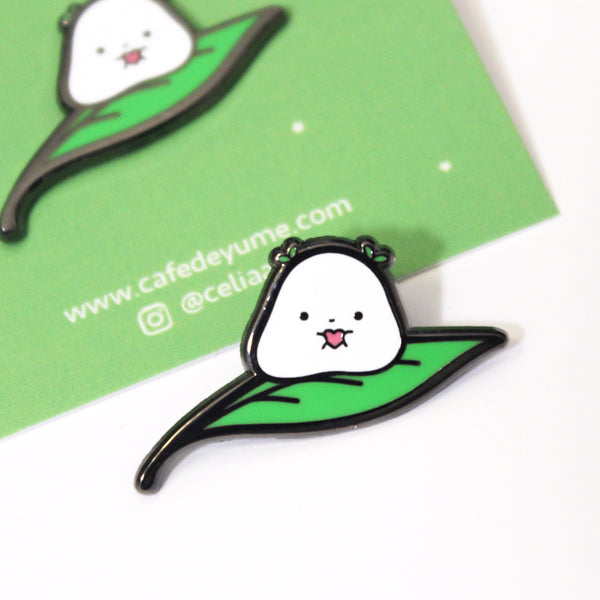 lovely leaf enamel pin
