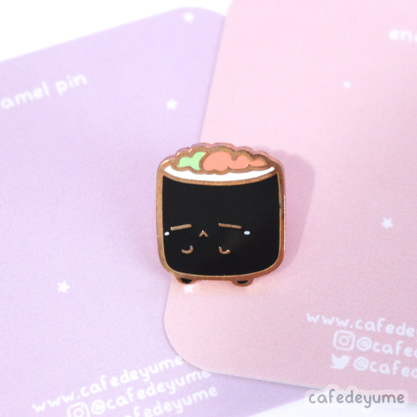 maki buddy mini enamel pin