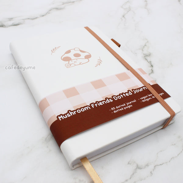 mushroom friends dotted journal