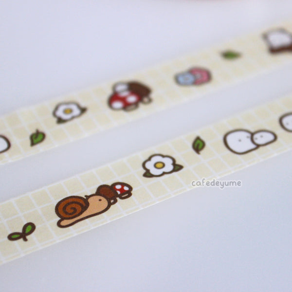 mushroom friends washi