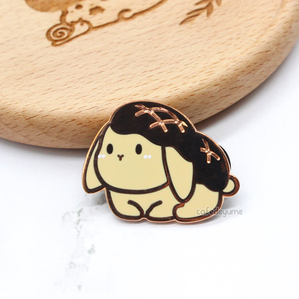 pineapple bunny enamel pin