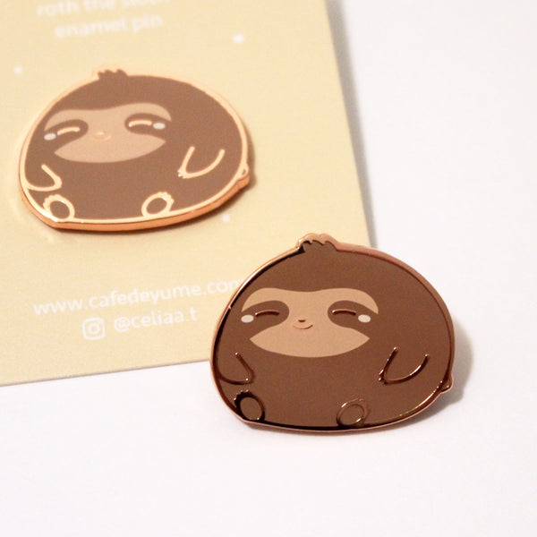 roth the sloth enamel pin