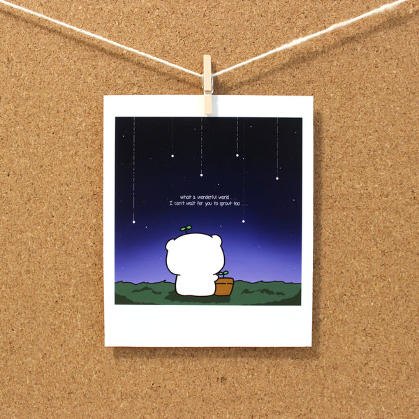 sprout-kun and bean instax