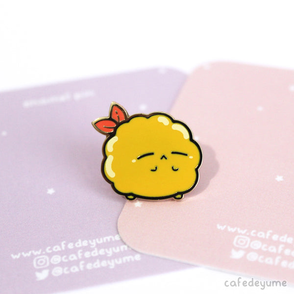 tempura buddy mini enamel pin