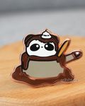 chocolate pudding yume bear enamel pin [pickup at Anime Expo]